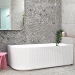Brighton Groove Fluted Right Corner Bath 1500 Brighton Groove Fluted Right Corner Bath 1500